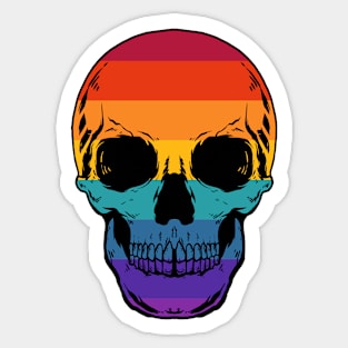 Colorful Skull Sticker